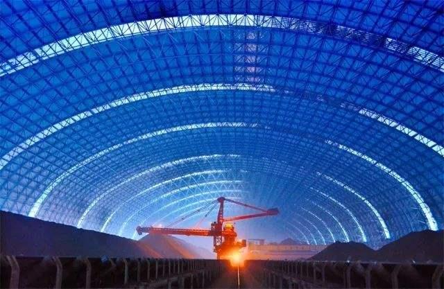 甘肃亿优钢构工程师为您解析原料场封闭技术的特点和类型